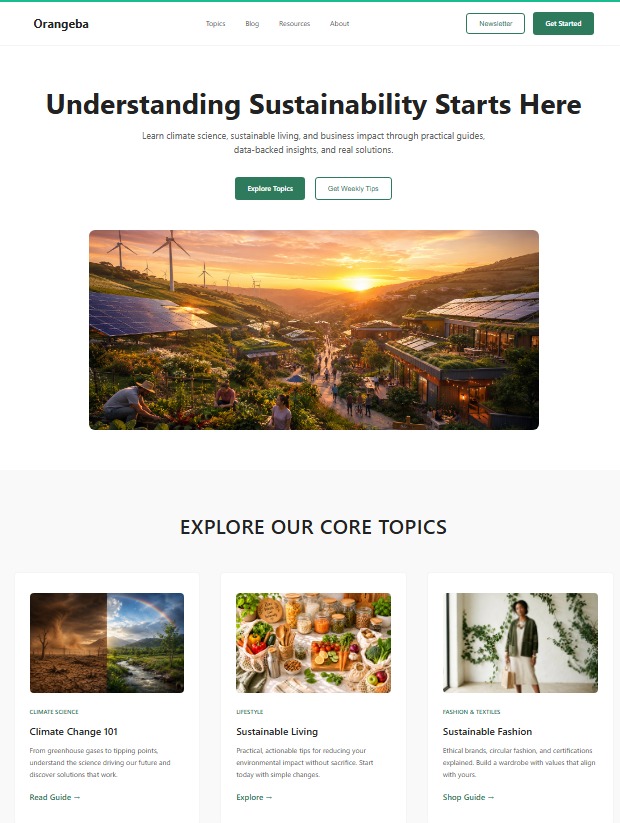 Orangeba Sustainable Fashion Platform